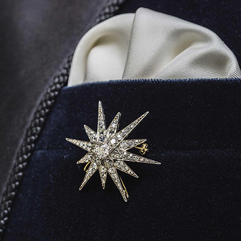 11 bentley skinner victorian diamond star brooch