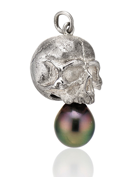 Halloween4 5 20211029 KIL N.Y.C. silver skull pendant