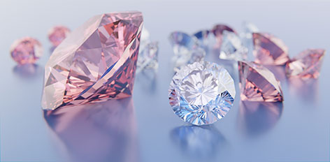 bright pink diamonds arrangement