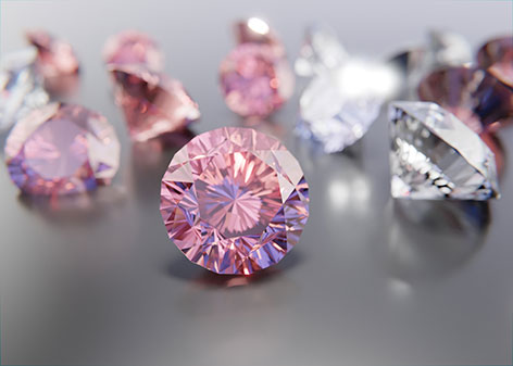 precious pink diamonds arrangement